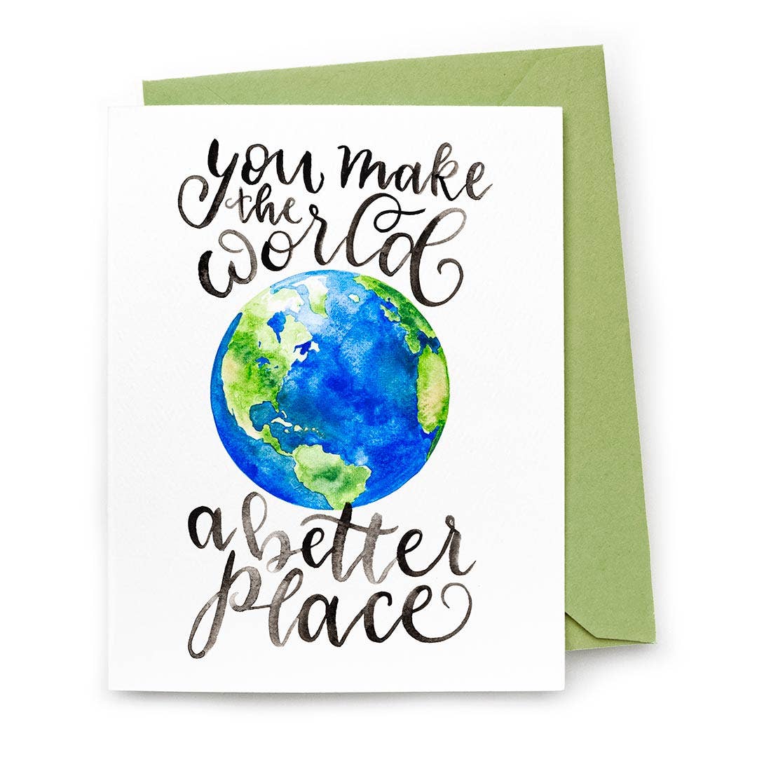 CharmCat - Make the World a Better Place Card — Encouragement Card