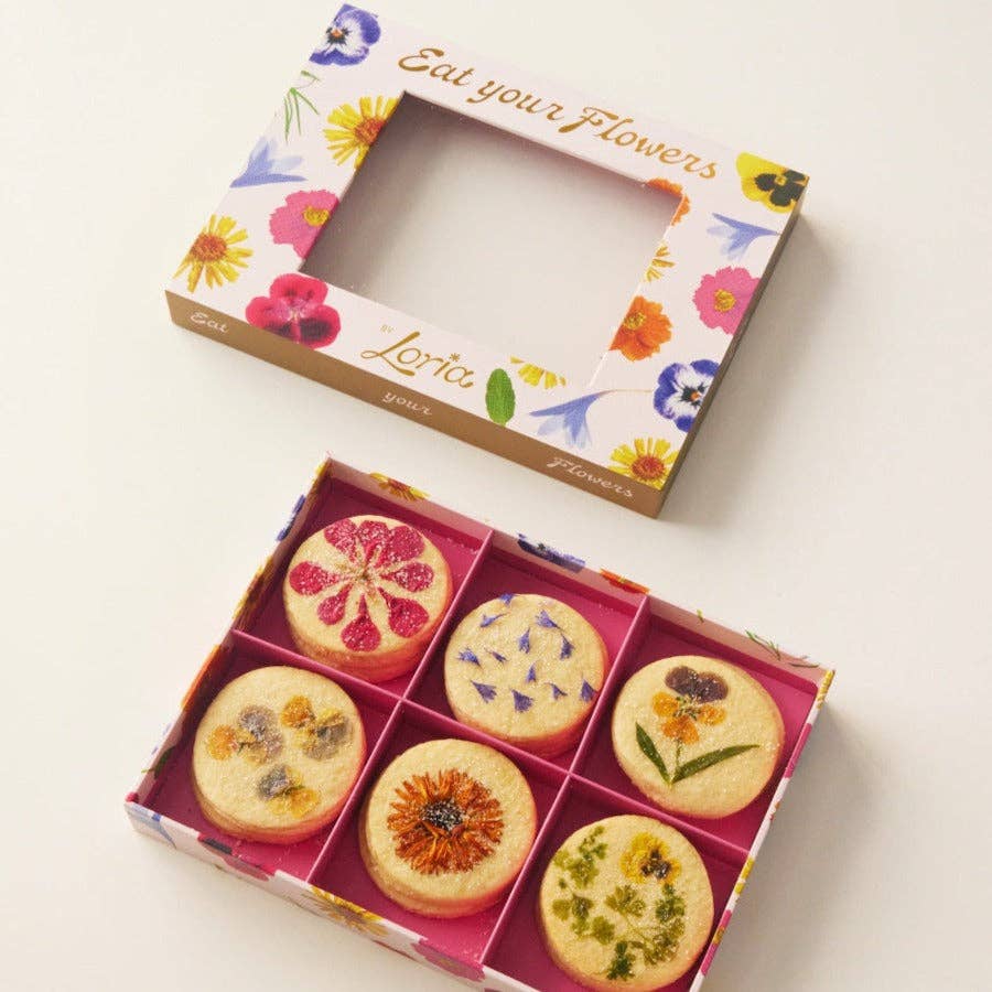 Flower Pressed™ Shortbread Cookies (1 Dozen)