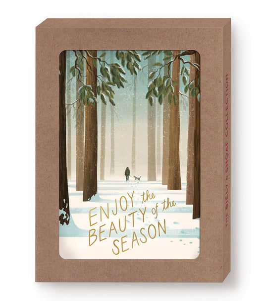 Biely & Shoaf - Winter Walk Boxed Holiday Cards - Set of 10