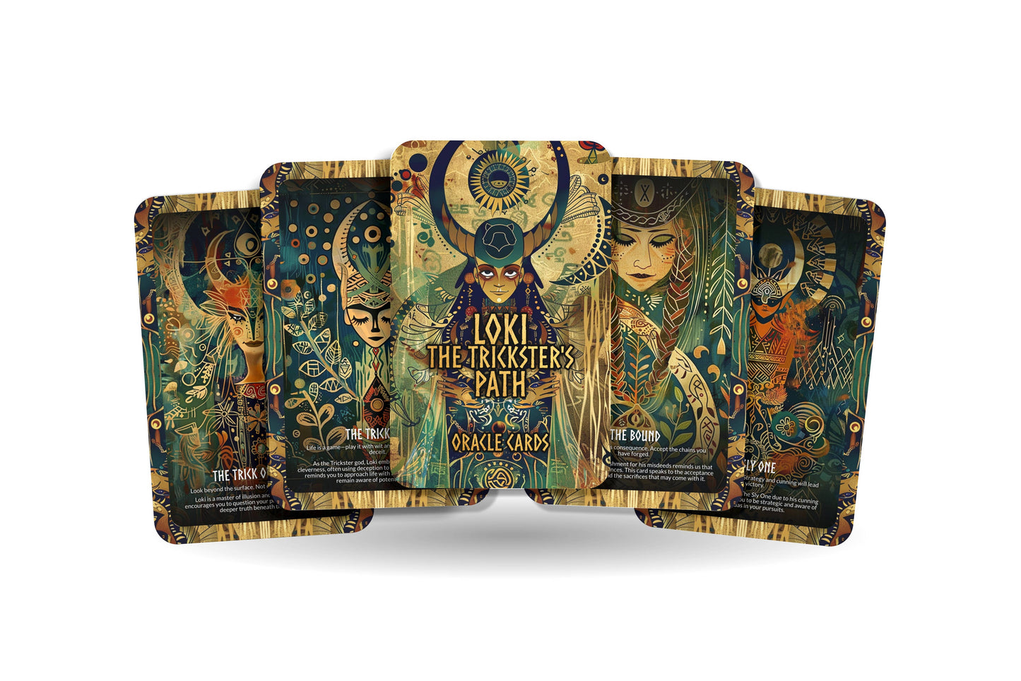 Ibiza Tarot USA - Loki - The Trickster's Path Oracle Deck Cards - Navigating the complexities and challenges with cunning and wit