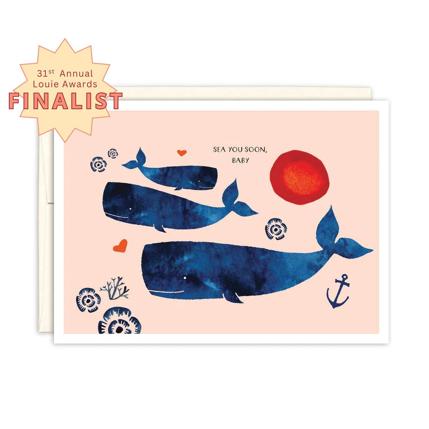 Biely & Shoaf - Whale Family New Baby Card