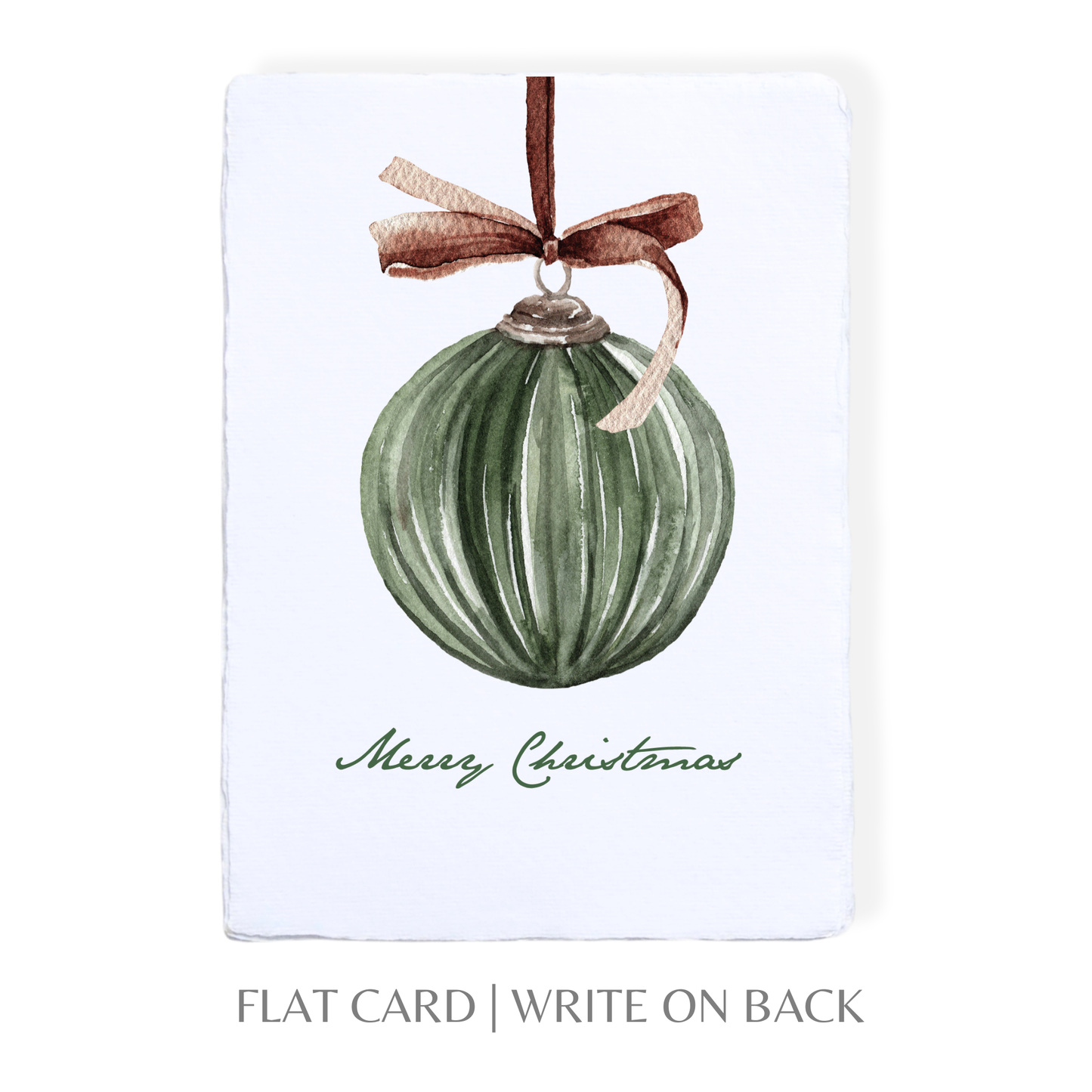 Paper Baristas - Merry Christmas Ornament | Winter Holiday Greeting Card