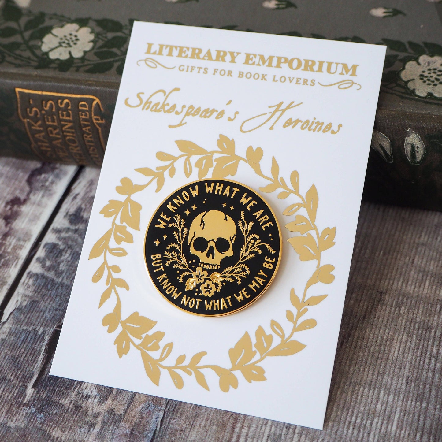 Ophelia Enamel Pin Badge - Shakespeare's Heroines Collection