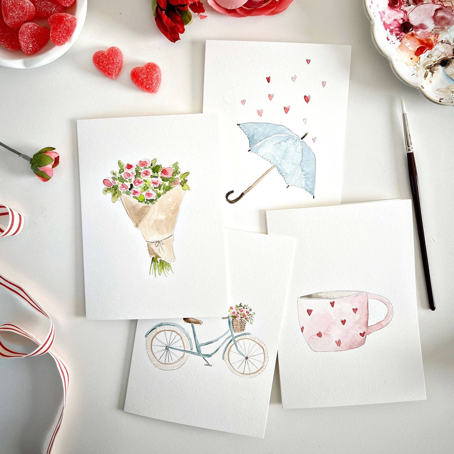 emily lex studio - Love sweet love paintable notecard