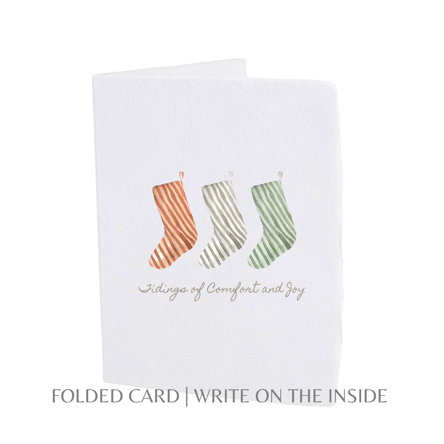 Paper Baristas - Christmas Stockings | Xmas Winter Holiday Greeting Card