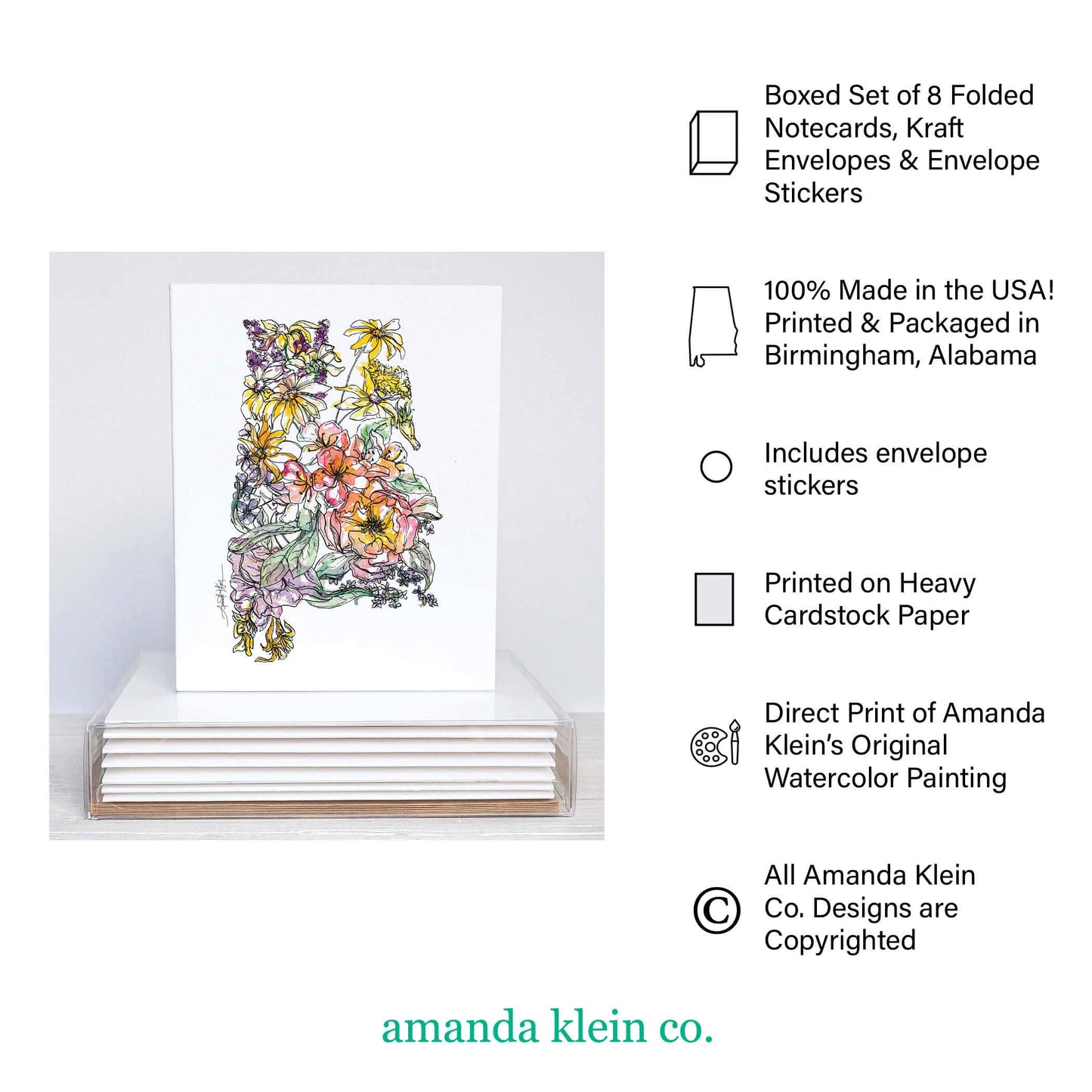 Amanda Klein Co. - Honey Bee Note Card Set