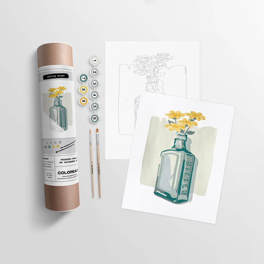 Coloready - Bottle Study | Modern Paint By Numbers Kit