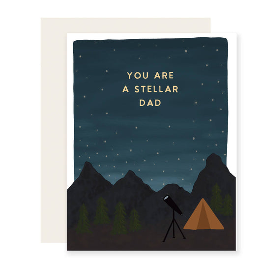 Slightly Stationery - Stellar Dad | Outdoorsy Father's Day Card