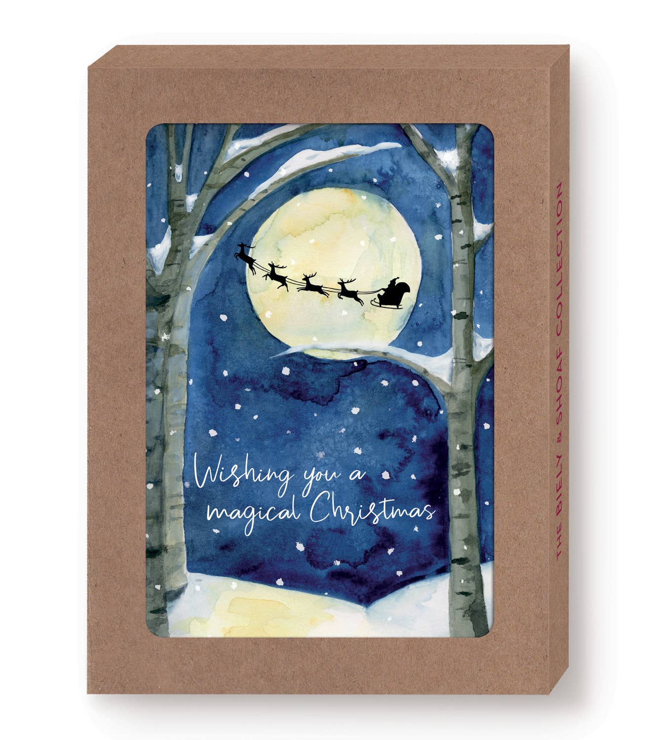 Biely & Shoaf - Santa In The Sky Holiday Boxed Cards - Set of 10