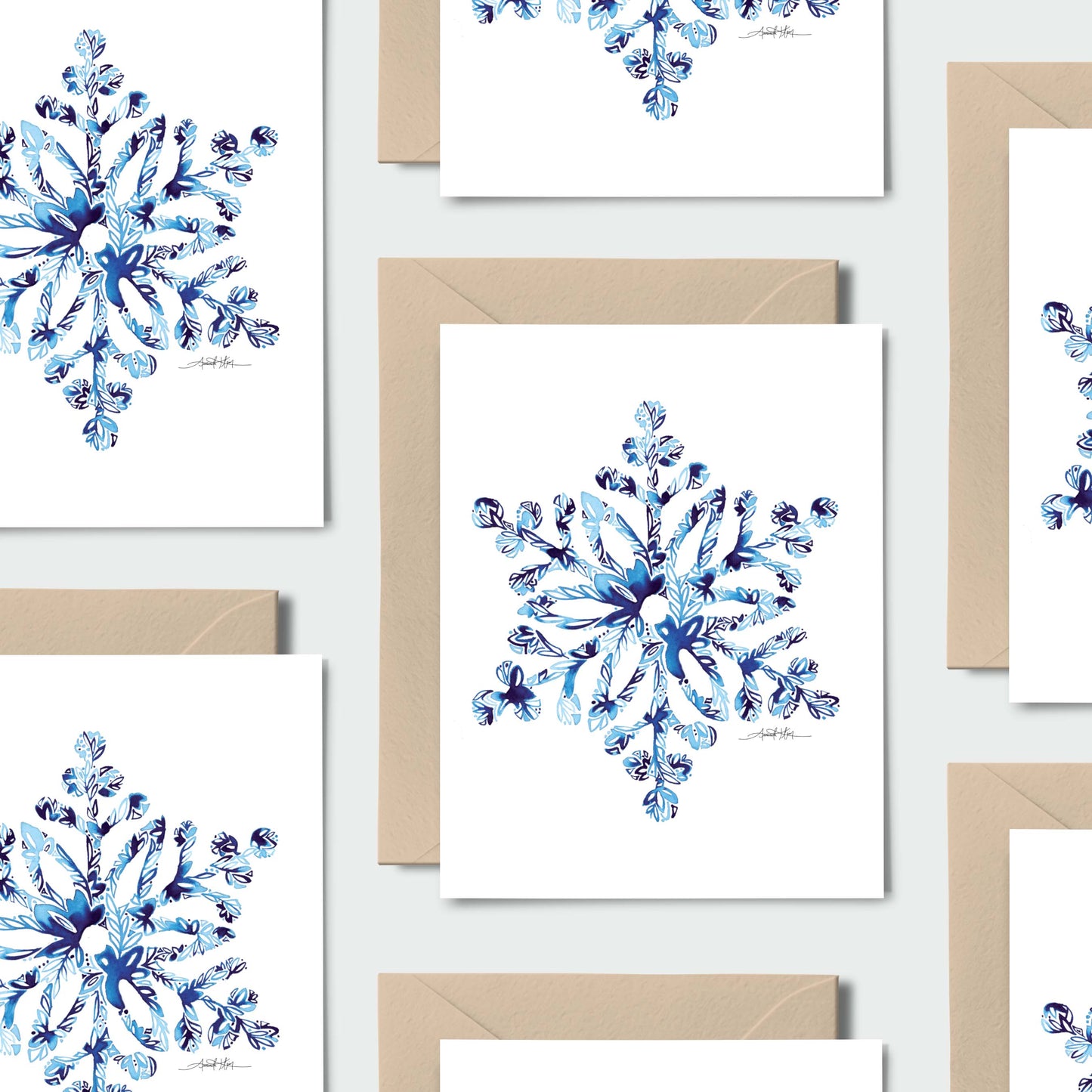 Amanda Klein Co. - Snowflake Notecard Stationery Set 