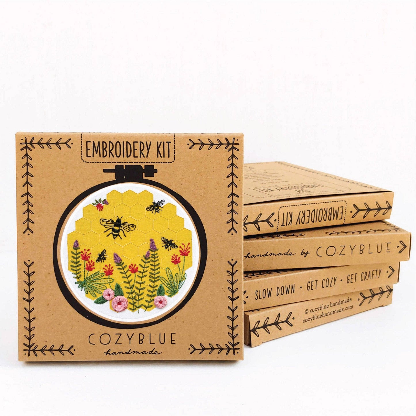 cozyblue handmade - bee lovely embroidery kit