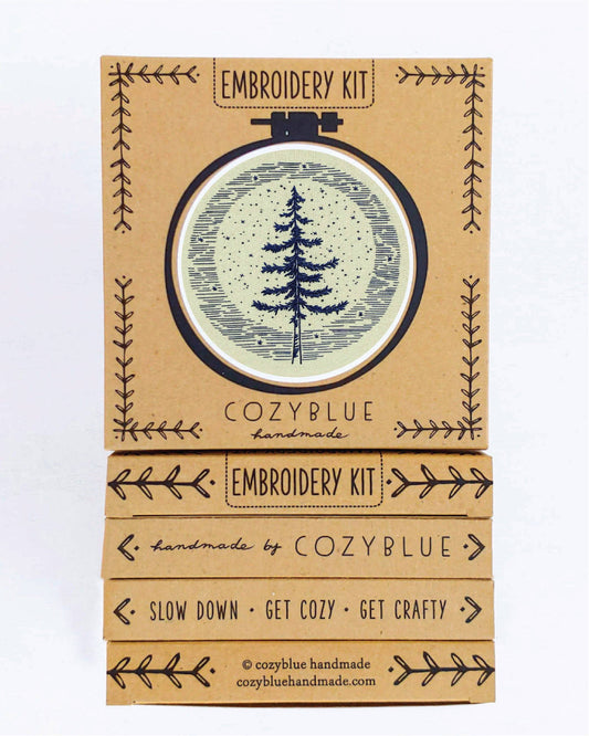 cozyblue handmade - Moonlight pine embroidery kit