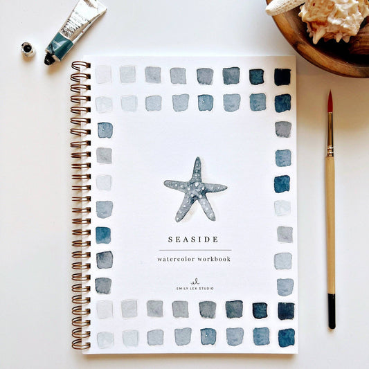 emily lex studio - Seaside watercolor workbook