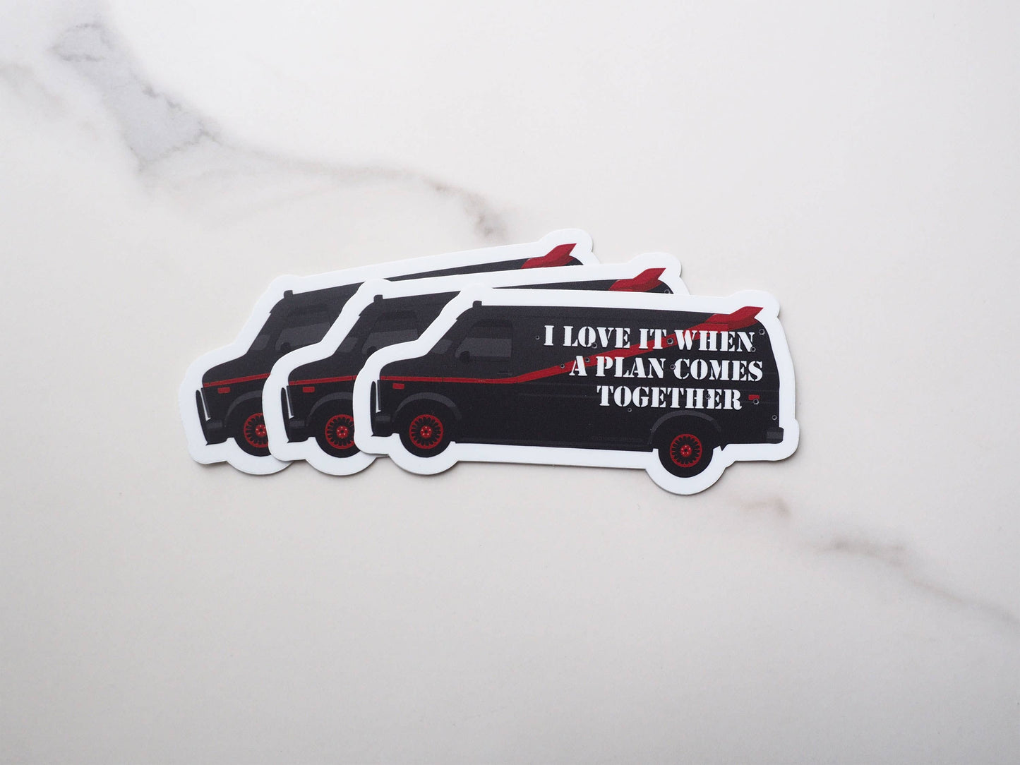 Sentinel Supply - I Love It When a Plan Comes Together TV Quote Sticker