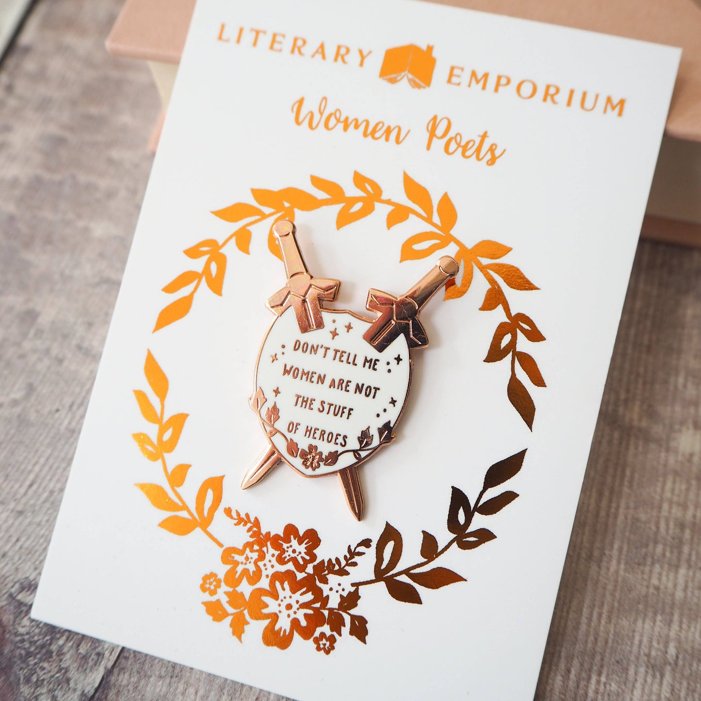 Qiu Jin Enamel Pin Badge - Women Poets Collection