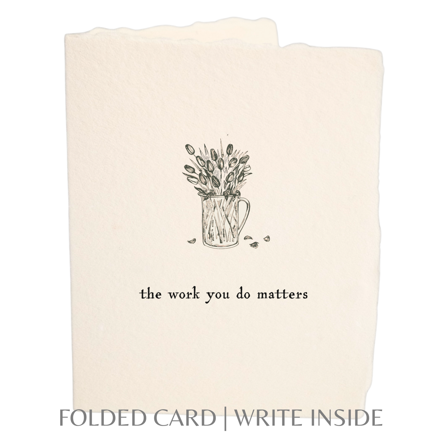 Paper Baristas - Your Work Matters | Teacher Appreciation Greeting Card