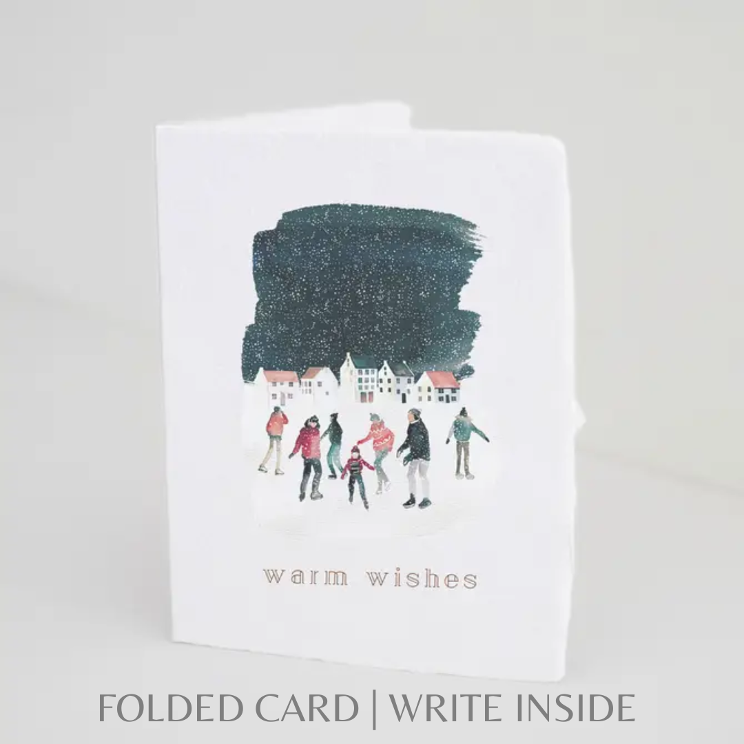 Paper Baristas - Warm Wishes | Christmas Holiday Greeting Card