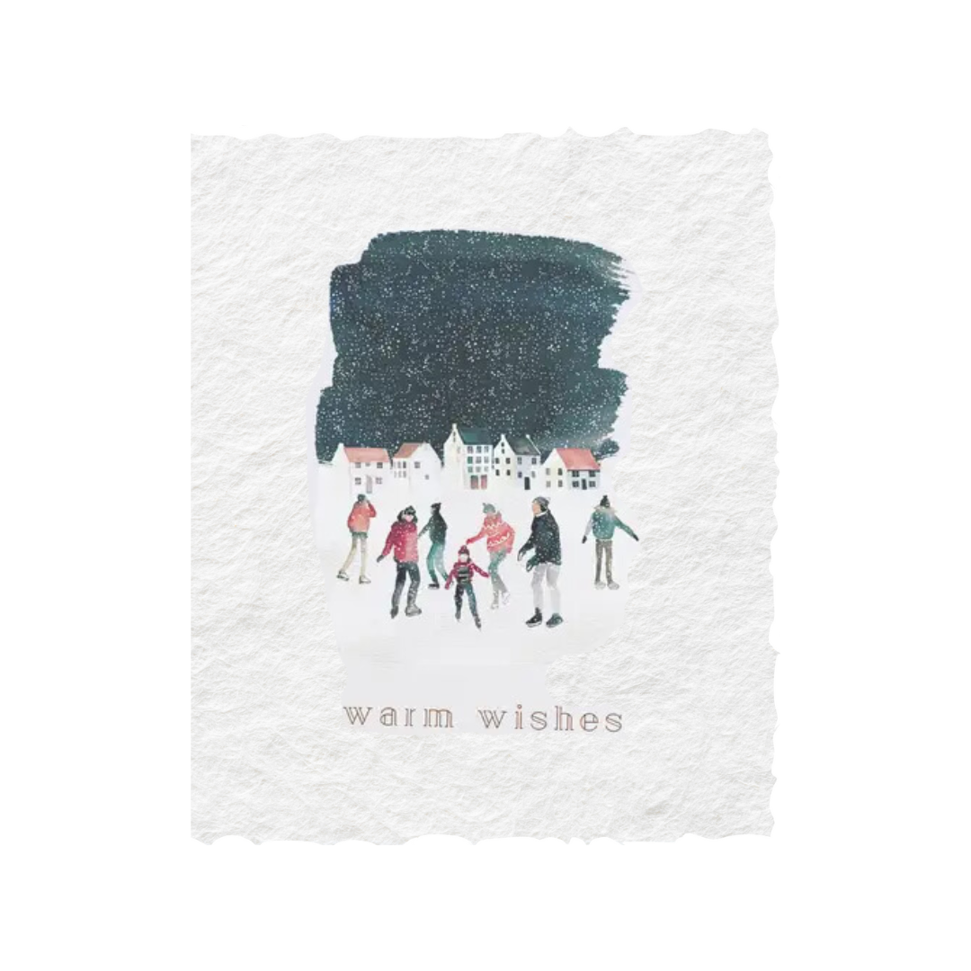 Paper Baristas - Warm Wishes | Christmas Holiday Greeting Card