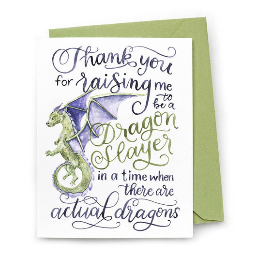 CharmCat - Dragon Slayer Card — Mother’s Day or Father’s Day Card