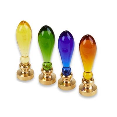 Murano Glass Handles -4 colors: Blue