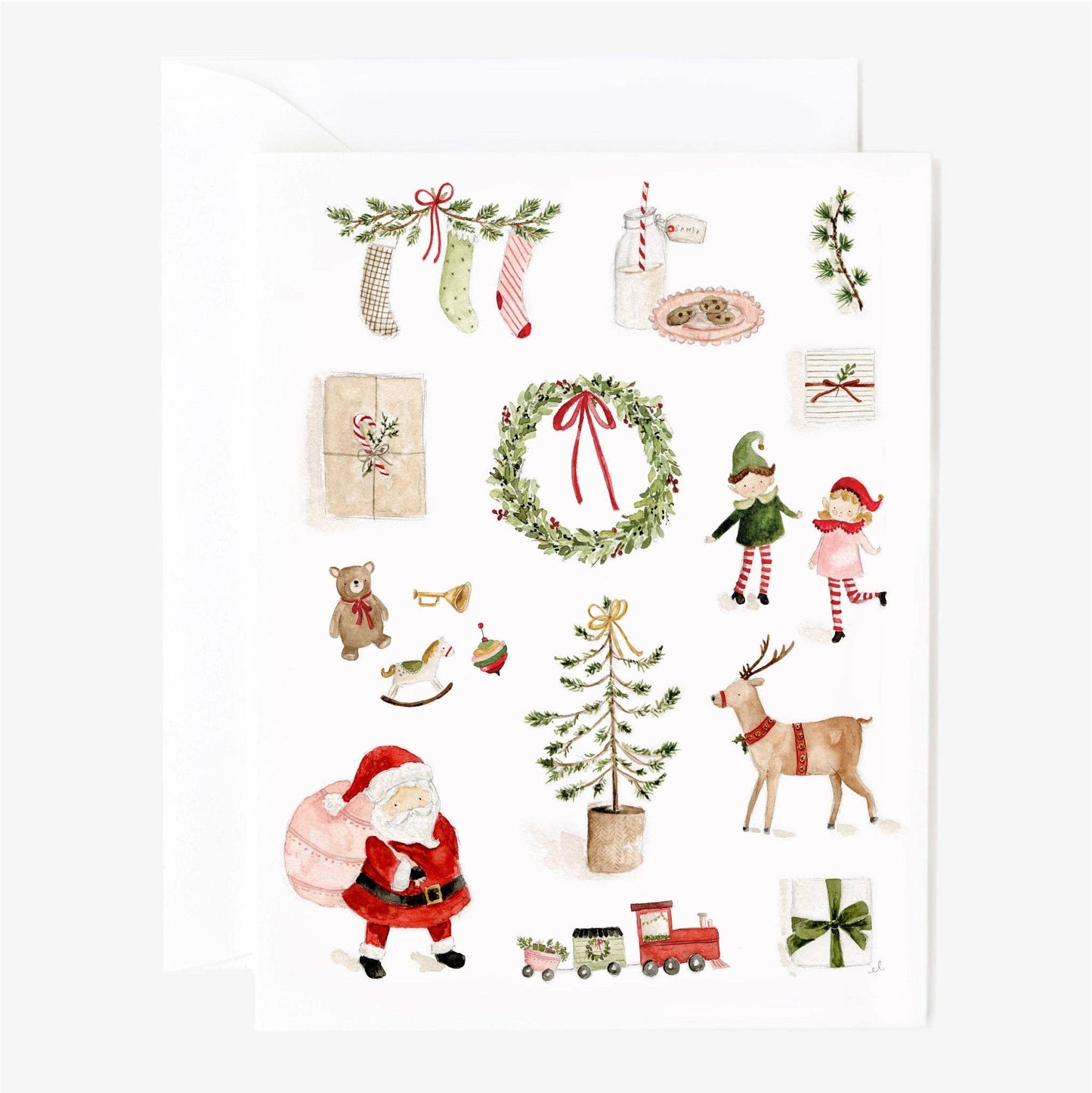 emily lex studio - Santa's workshop notecards