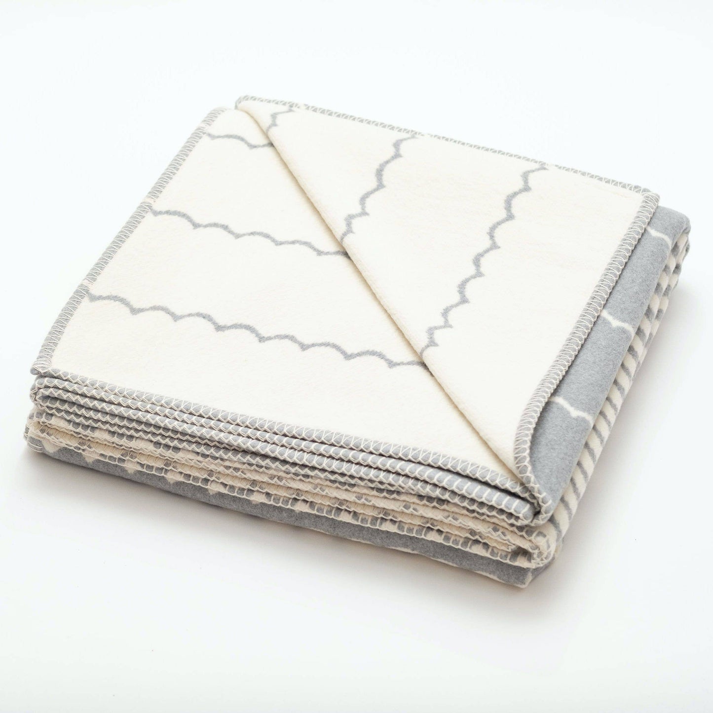 Atlantic Blankets - Grey Swell Recycled Cotton Blanket