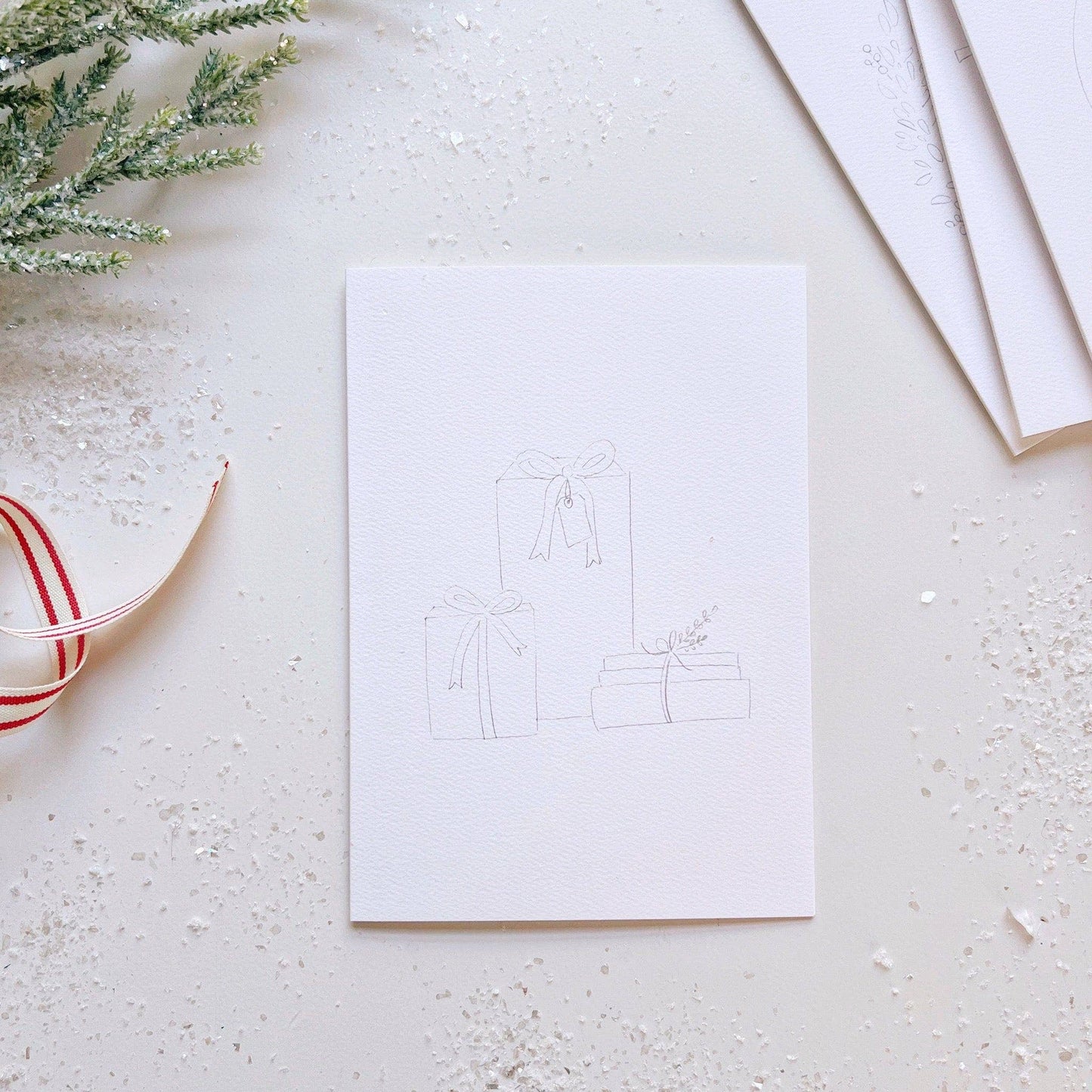 emily lex studio - Christmas cheer paintable notecard