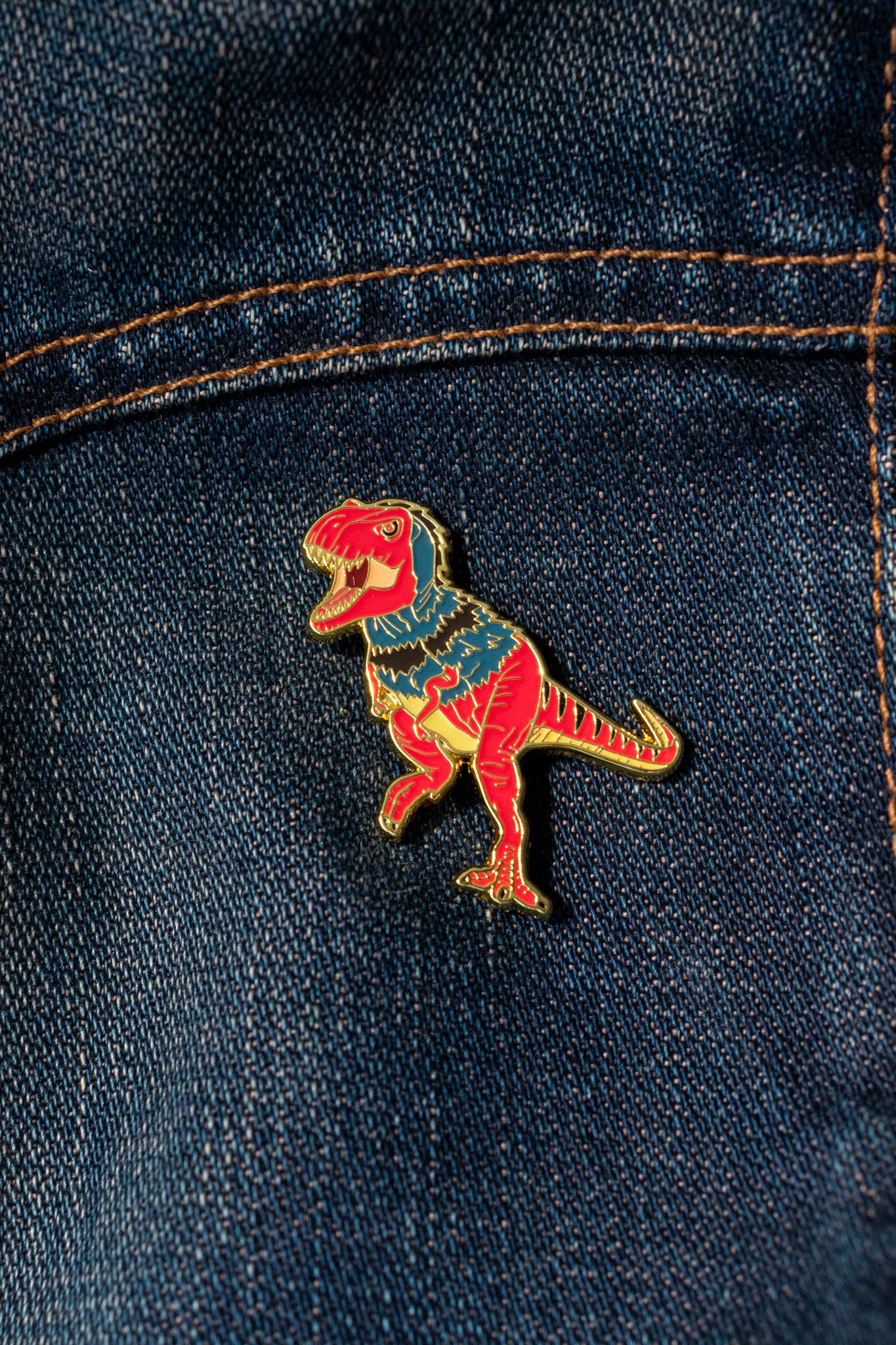 Stemcell Science Shop - Tyrannosaurus Rex Pin (with Feathers)