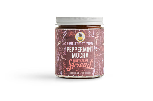 Bumbleberry Farms - SEASONAL Peppermint Mocha Honey Cream Spread