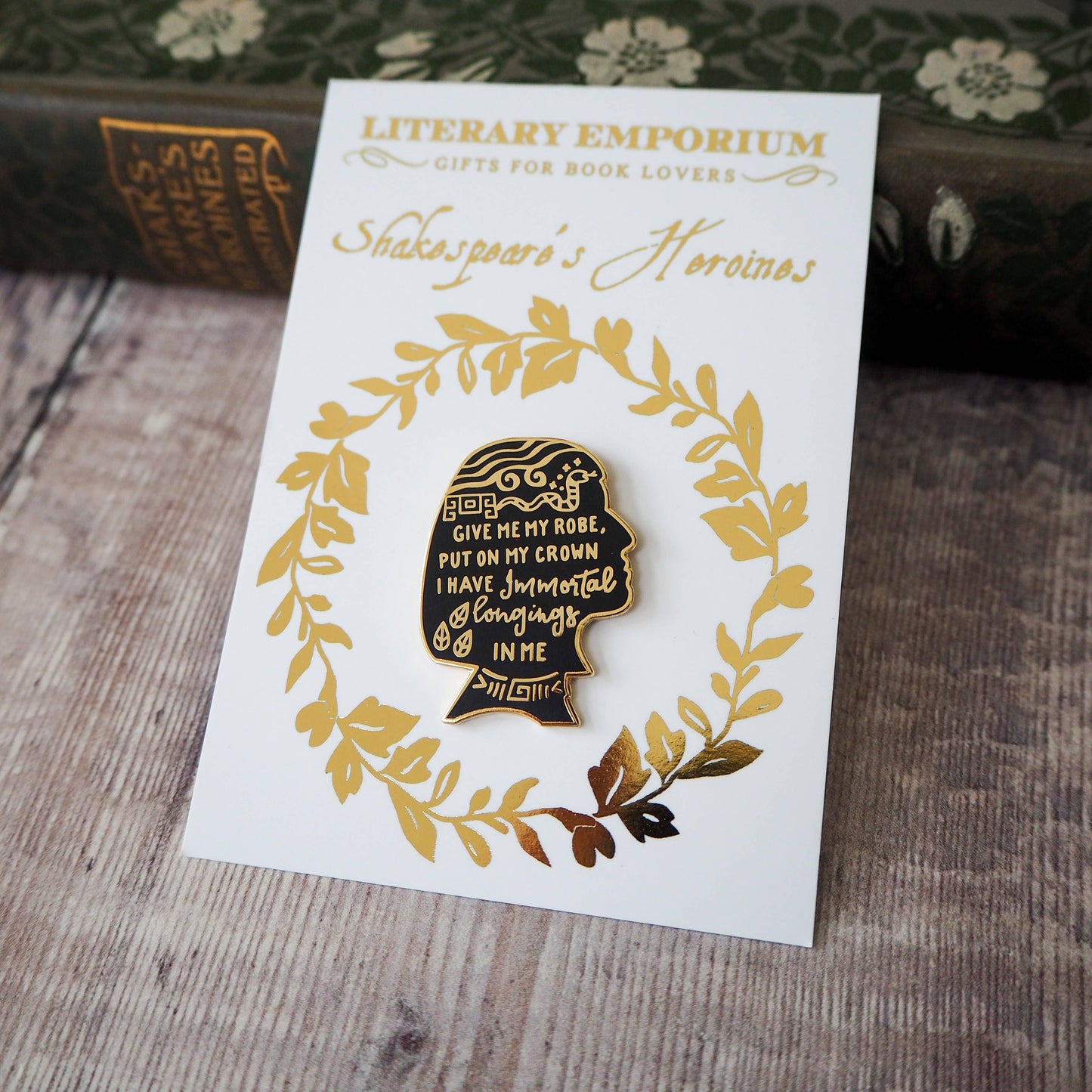 Cleopatra Enamel Pin Badge Shakespeare's Heroines Collection