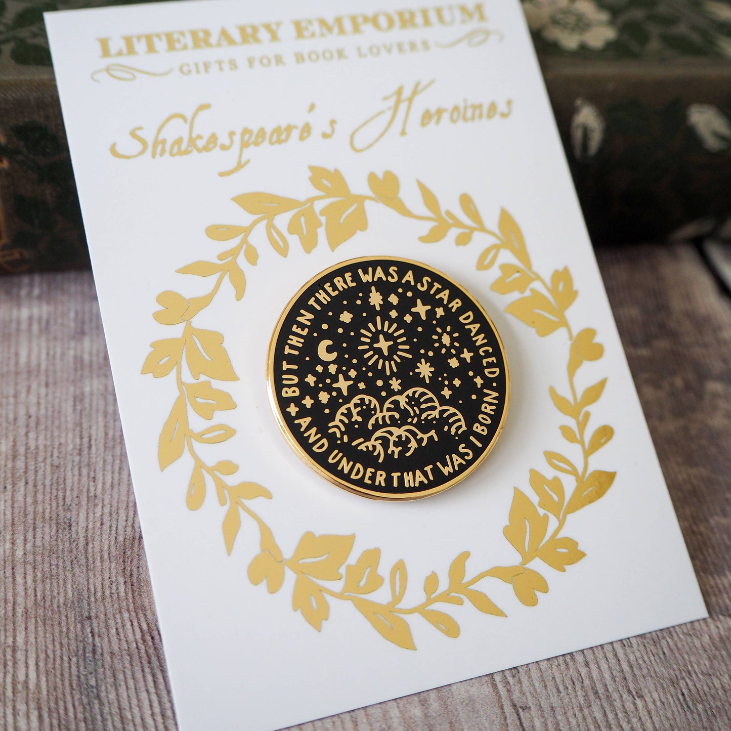 Beatrice Much Ado About Nothing Enamel Pin Badge Shakespeare