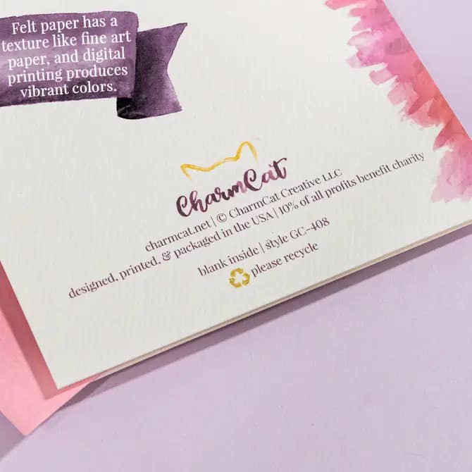 CharmCat - Make the World a Better Place Card — Encouragement Card