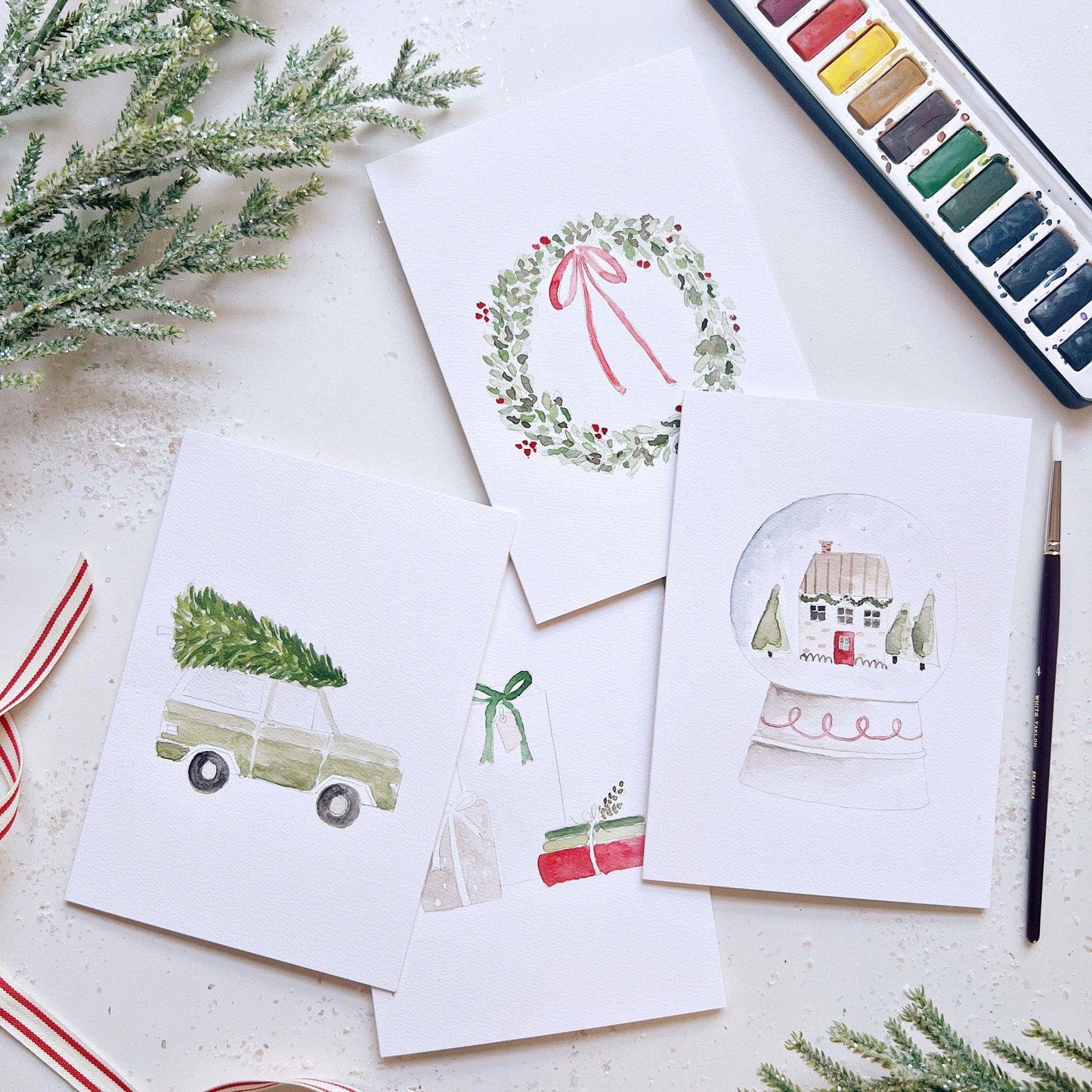 emily lex studio - Christmas cheer paintable notecard