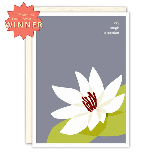 Biely & Shoaf - Water Lily Sympathy Card