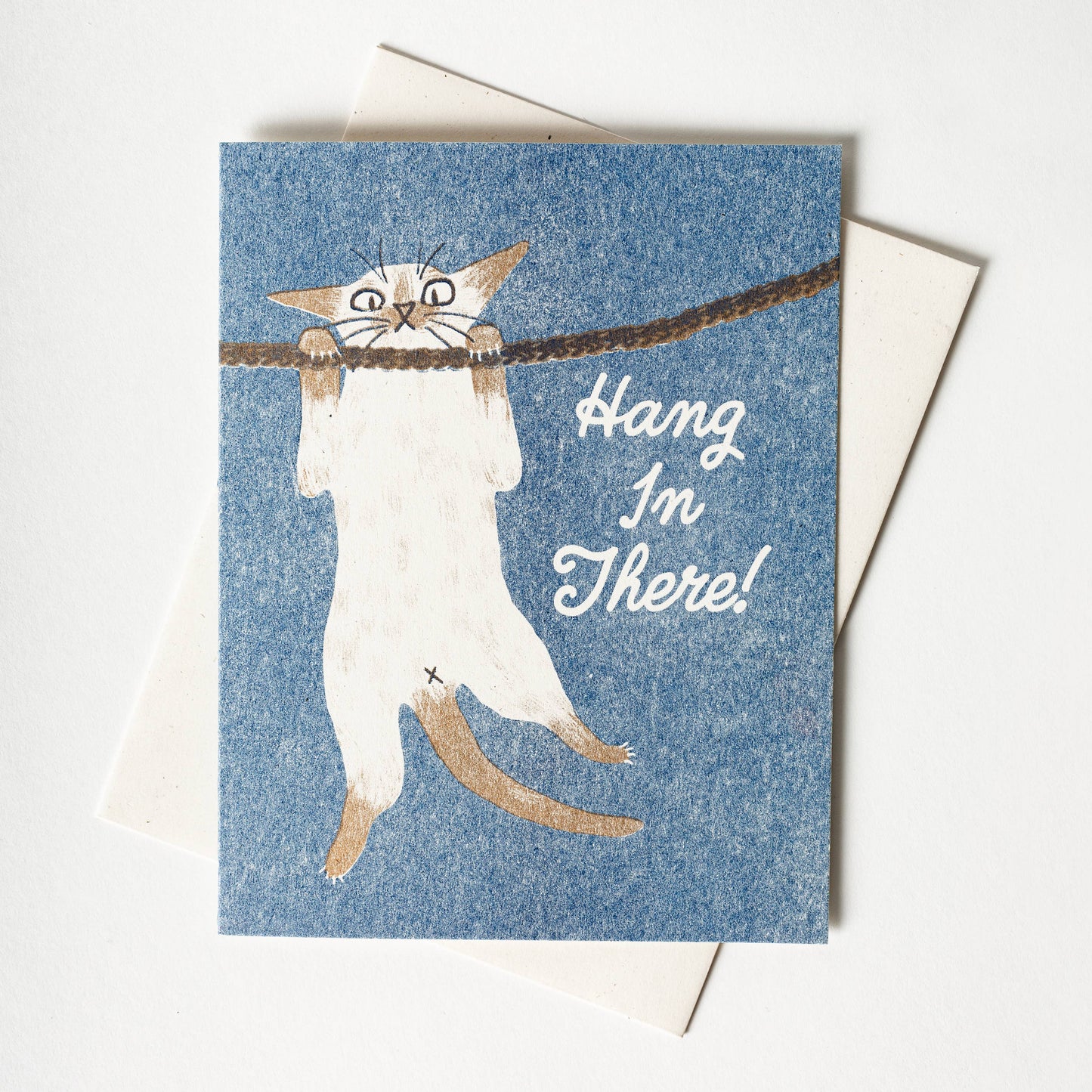 Bromstad Printing Co. - Hang In There! - Risograph Card