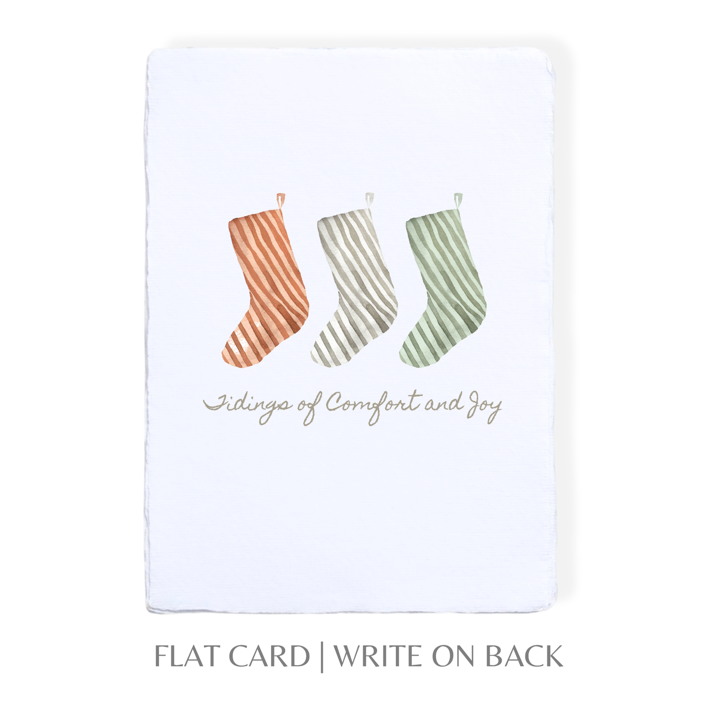 Paper Baristas - Christmas Stockings | Xmas Winter Holiday Greeting Card