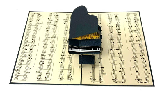 Wonder Paper Art - Piano Pop Up Card