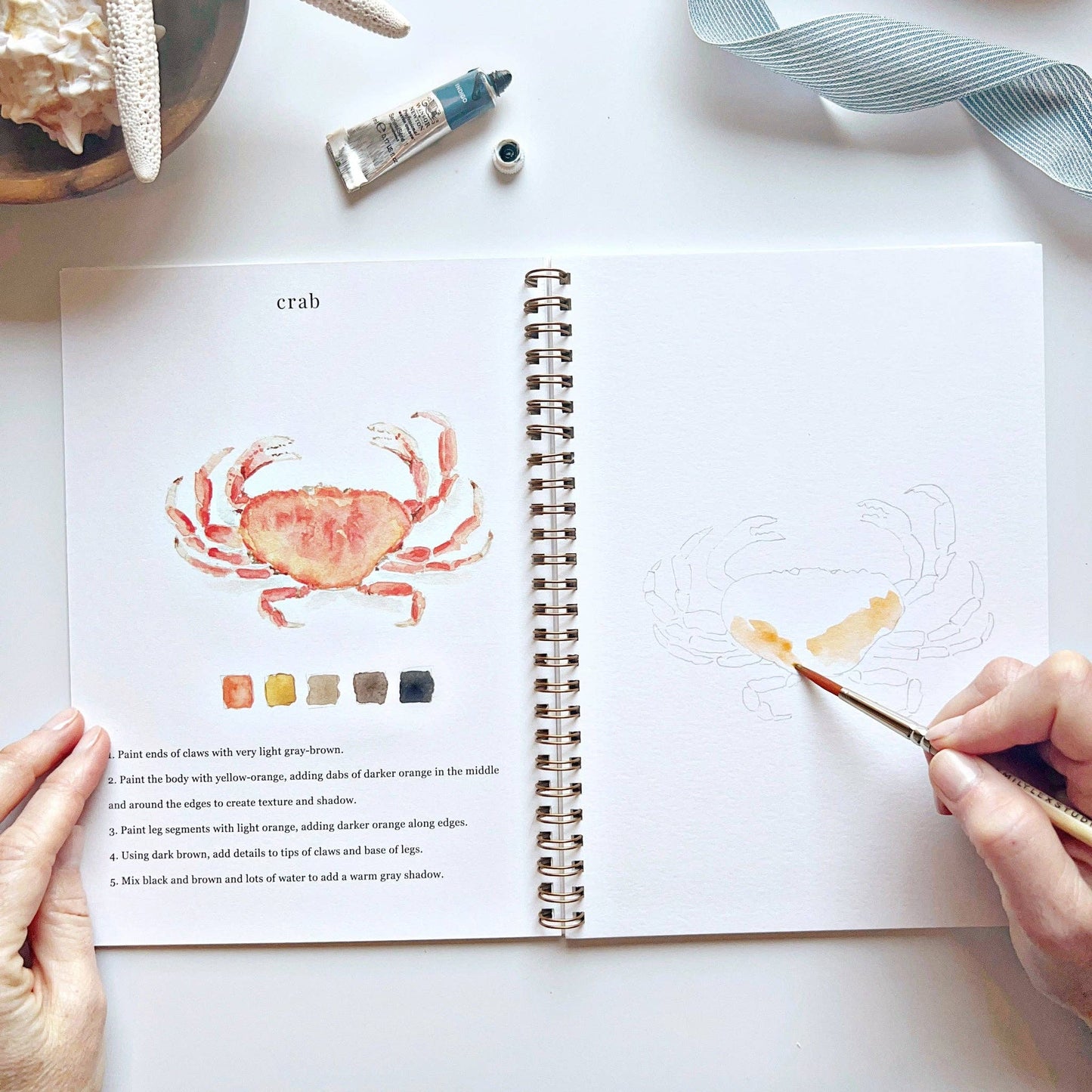 emily lex studio - Seaside watercolor workbook