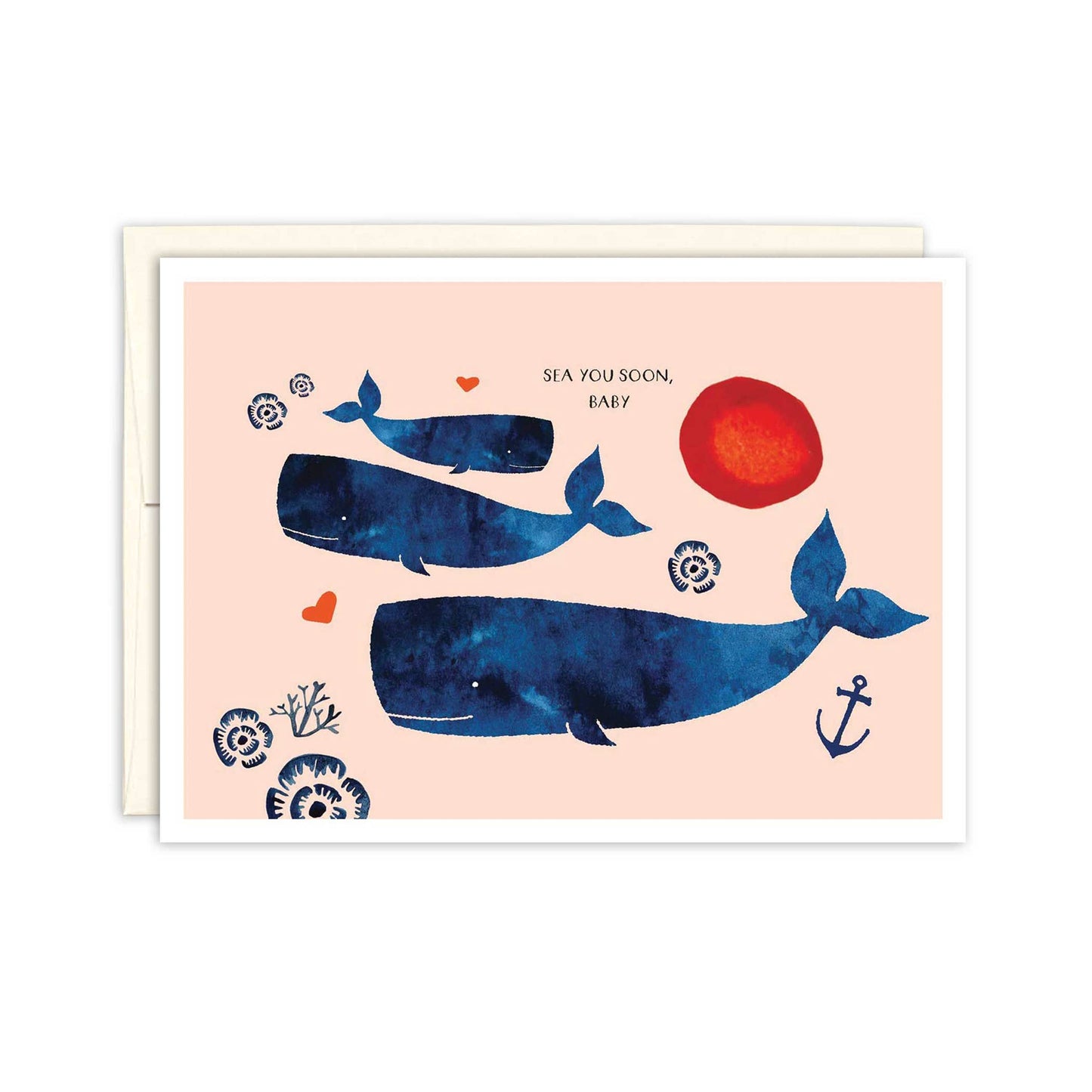 Biely & Shoaf - Whale Family New Baby Card