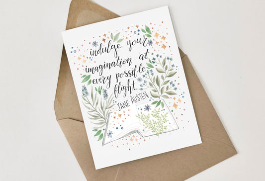 She Said It. - Jane Austen Imagination Greeting Card