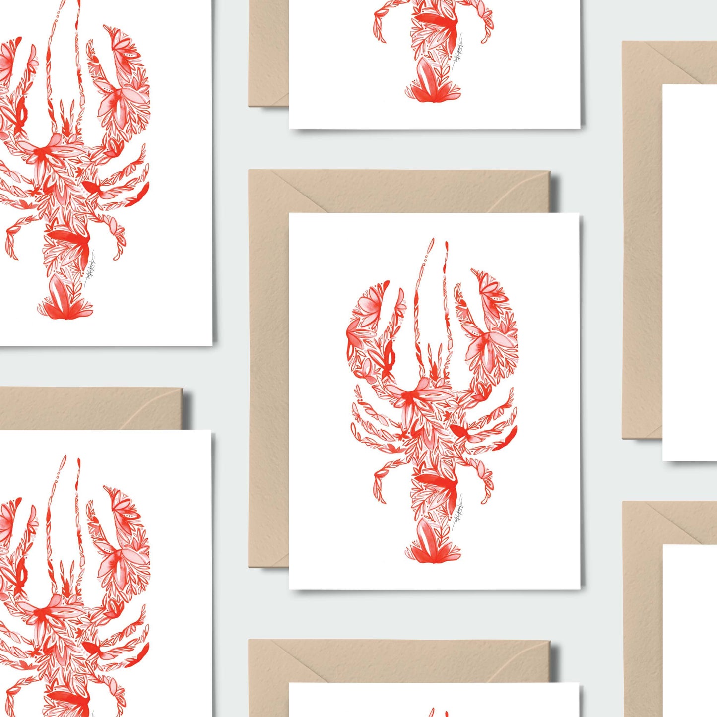 Amanda Klein Co. - Lobster/Crawfish Note Card Set