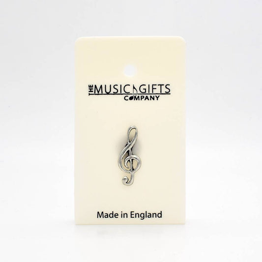 The Music Gifts Company - Treble Clef Pewter Pin