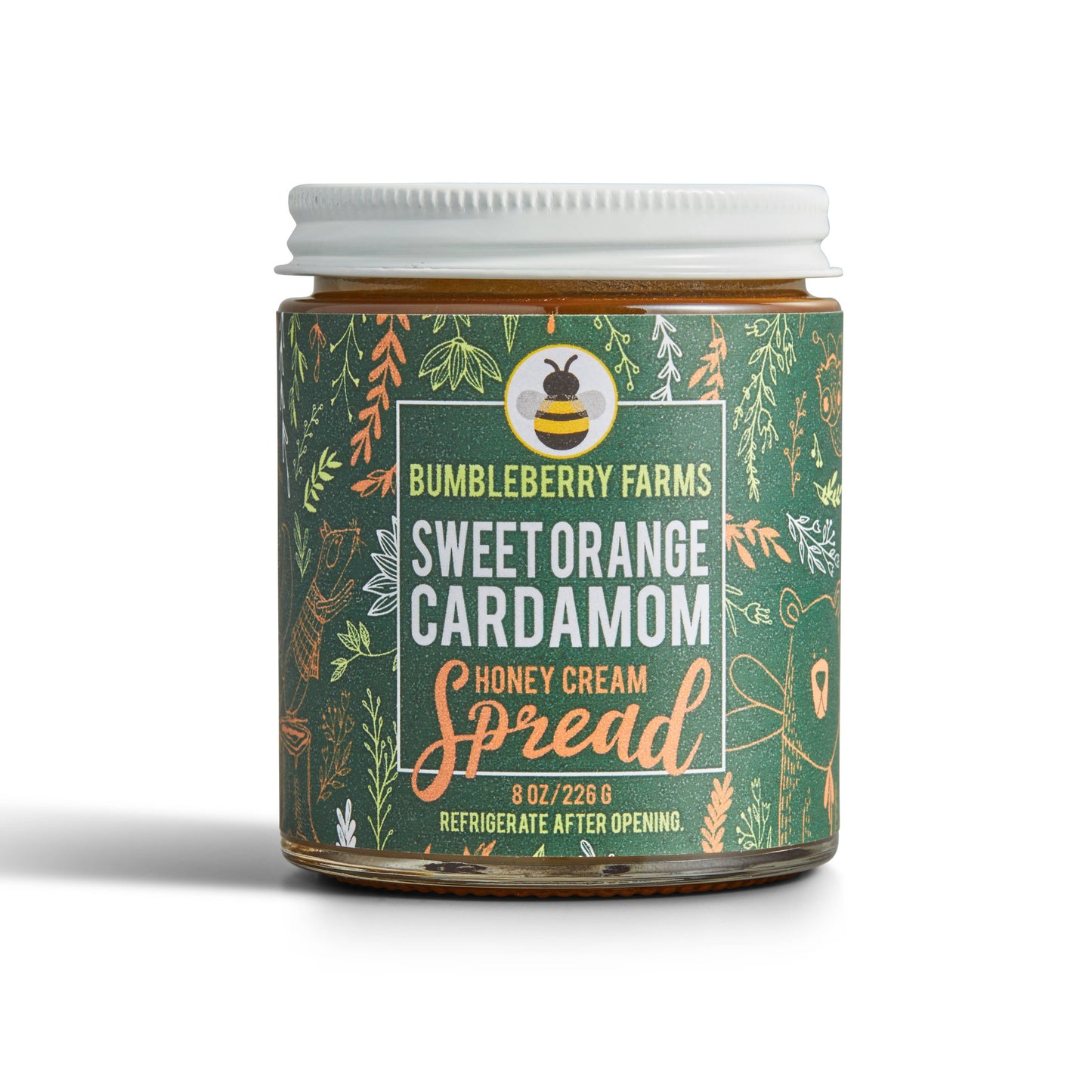 Bumbleberry Farms - NEW! Sweet Orange Cardamom Honey Cream Spread