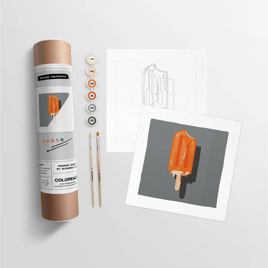 Orange Creamsicle | Modern Paint By Numbers Kit