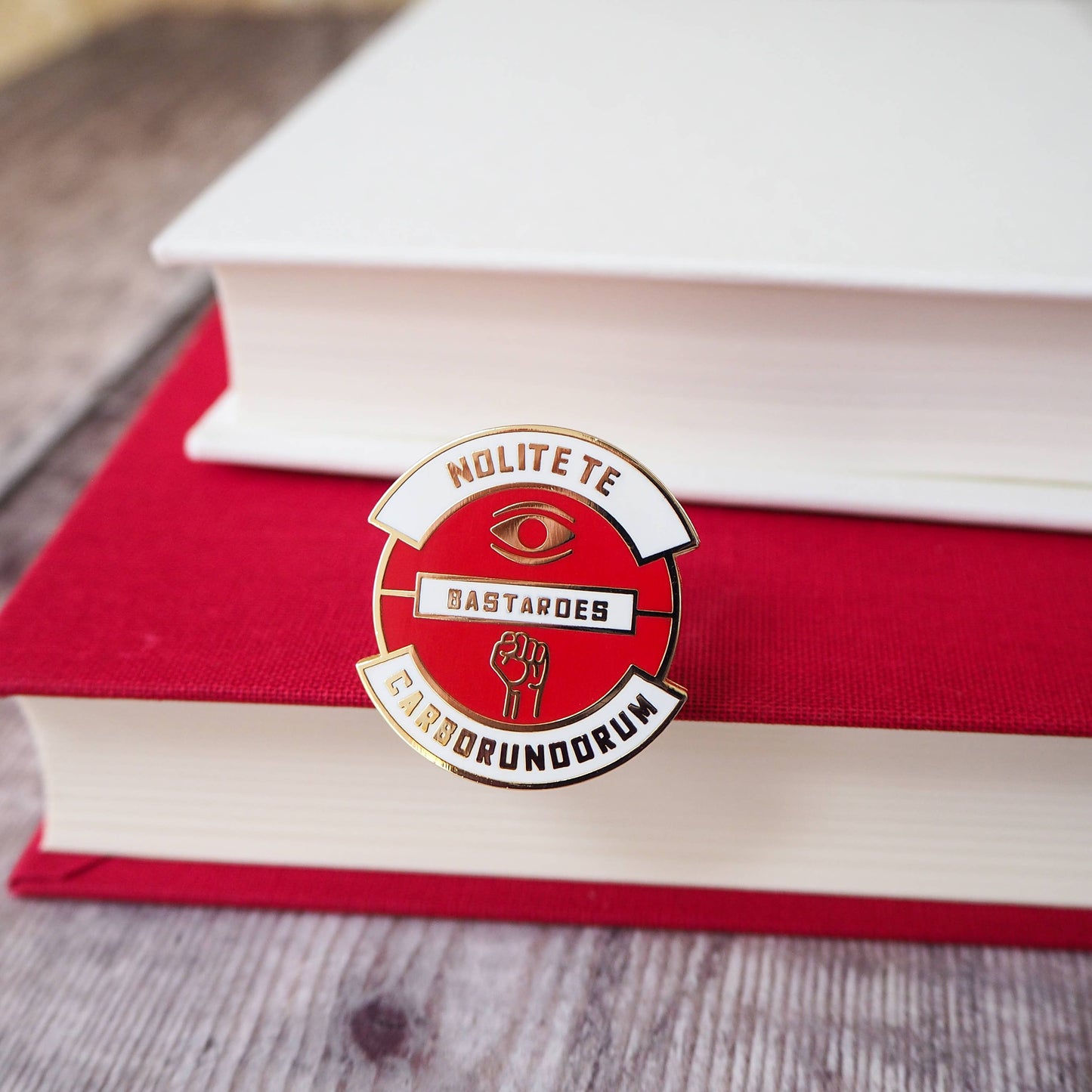 Nolite Te Bastardes Handmaid's Tale Pin Badge - Dystopian