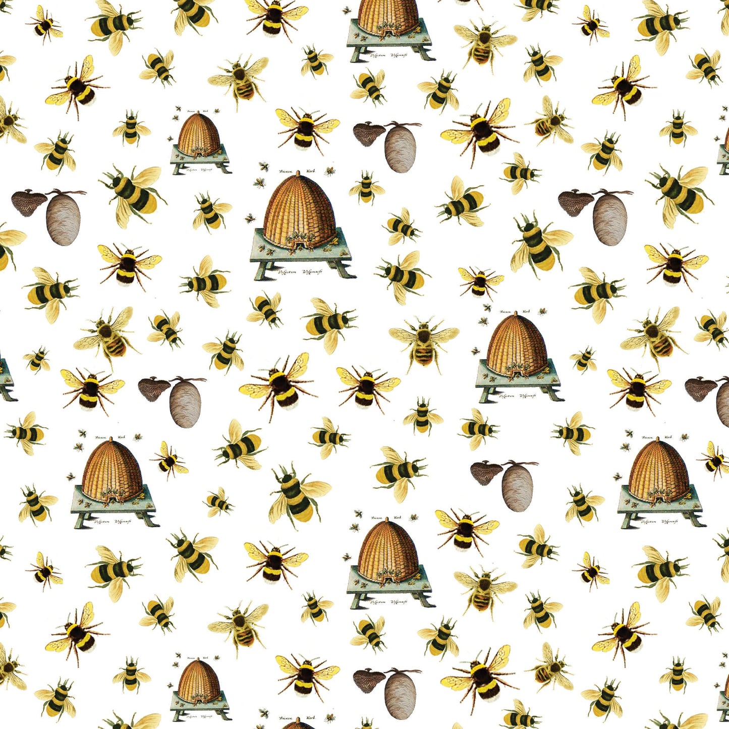 Bees Gift Wrap Single Sheet