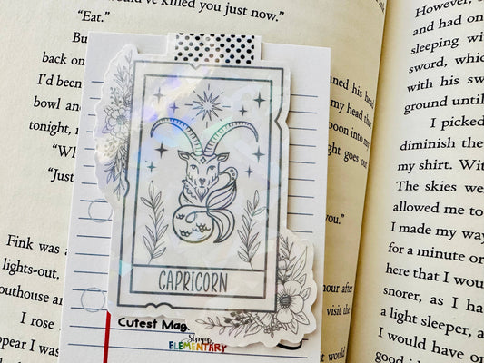 Capricorn - Zodiac  - Magnetic Bookmark  3.0 x 2.0