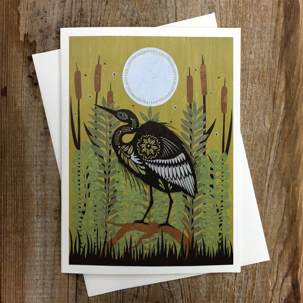 Rural Pearl: Cut Paper Art by Angie Pickman - Quiet Jubilation - Greeting Card