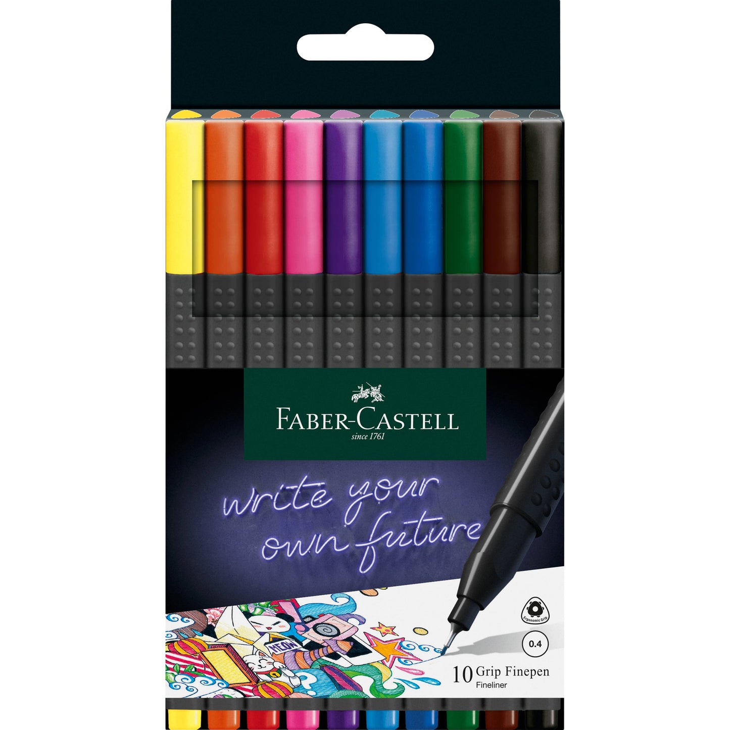 Grip Fineliner 10ct Set