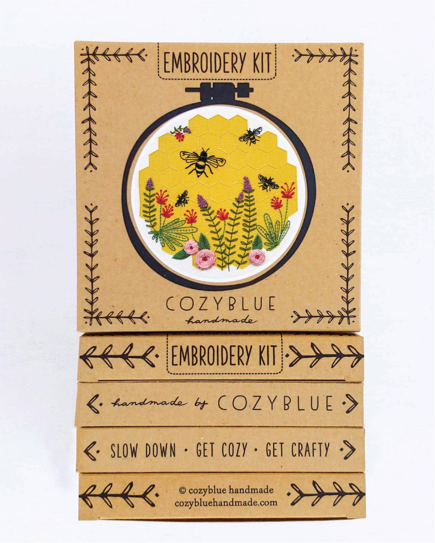 cozyblue handmade - bee lovely embroidery kit